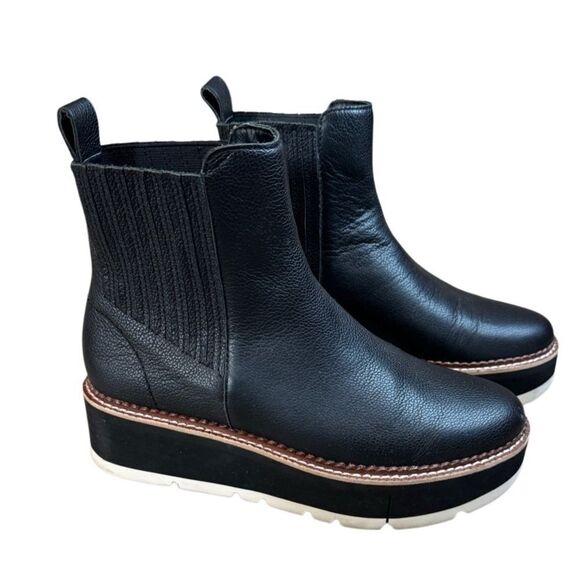 Dolce Vita Shoes - Dolce Vita Trevor 6 Black Leather Platform Boots